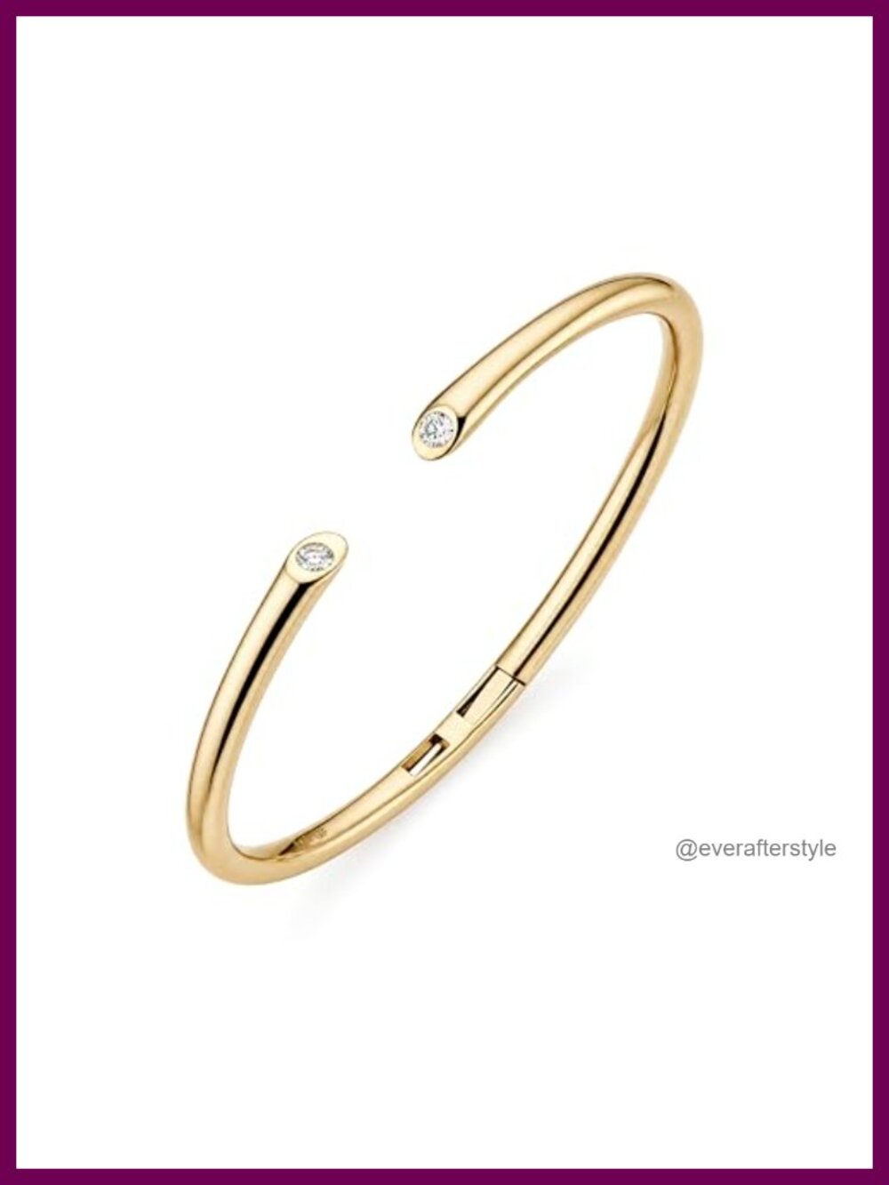 14k Gold Filled Oval Bangle Bracelet for Women with CZ Stones
